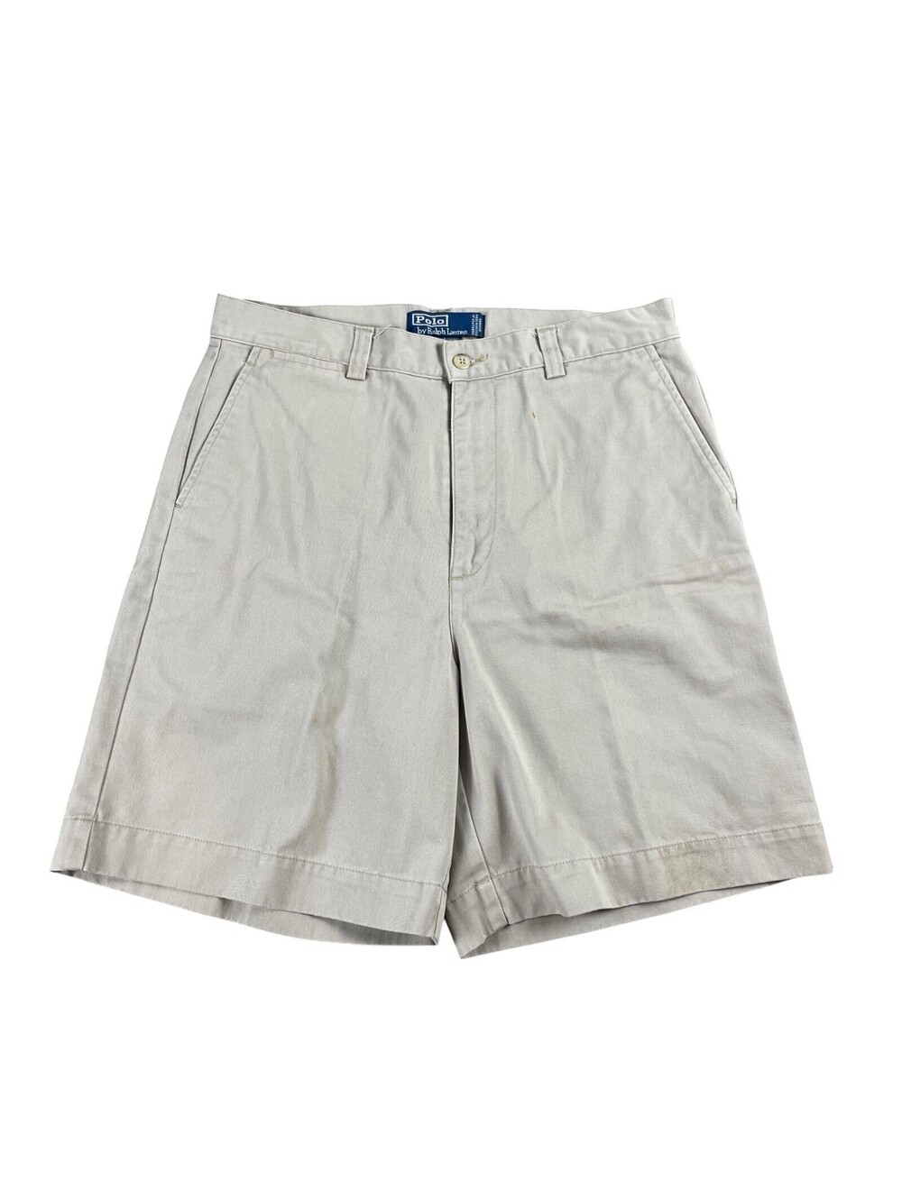 VTG Polo Ralph Lauren Phillip Chino Shorts Beige Men’s 33 X 7” Inseam